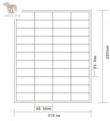 Amazon FBA Label (100 Sheets 4400 Labels) 44-up labels 48.5*25.4mm on A4