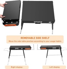 Portable Outdoor Grill Table,Blackstone Griddle Stand,Movable Griddle Stand Fit