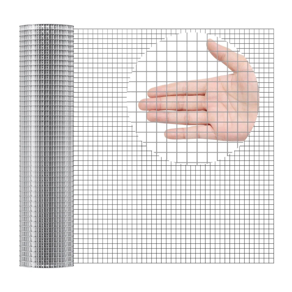 Hardware Cloth, 1/2 inch 24in x 25 ft 19 Gauge, Hot Dipped Galvanized Wire Mesh