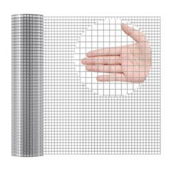 Hardware Cloth, 1/2 inch 24in x 25 ft 19 Gauge, Hot Dipped Galvanized Wire Mesh