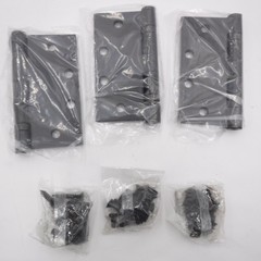 3 Pack Doormerica 4-1/2″x4-1/2″ Square Corner Door Hinges In Black DH-BB179