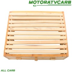ALL-CARB Bee Hive 10 Frame Bee Box Starter Kit Beeswax Coated Fir Wood & Window