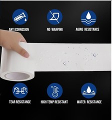 Vinyl PVC WHITE Floor Safety Lane Marking Tape (OSHA) 4″ X 36 YDS 6 MIL (1 ROLL)