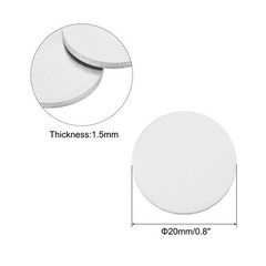 Stamping Blank Brass Round DIY Crafts Tags Silver, 20mm/0.8″, Pack of 12