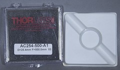 NEW Thorlabs AC254-500-A1 Ø1″ Unmounted Visible Achromat Doublet f=500.0mm ARC=4