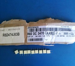 10x R82DC3470AA60J ARCOTRONICS CAPACITOR 0.47UF 63VDC 5% FILM RADIAL .47J63