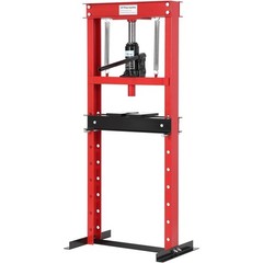 12T Hydraulic Press,H-Frame Press w Adjustable Table for u-Joints&Bending Red