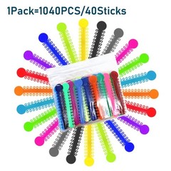 Dental Orthodontic Ligature Ties Elastic Rubber Bands Single/Double Colors USA