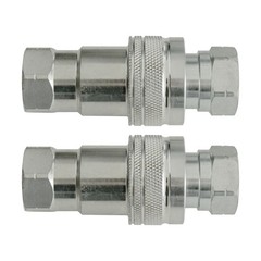 1/2″ Ag Hydraulic ISO 5675 Quick Connect Tractor Couplers with Dust Cap – 2 SET