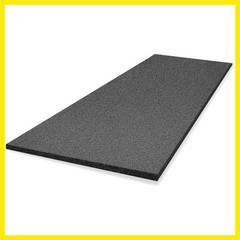 Customizable Polyethylene Foam Sheet 54 x 16 x 0.5 Inch Black Foam Insert Pad…