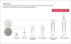 PAPERPAL Paperclips for Office School & Personal Use, Jumbo Smooth Paper Clip (2