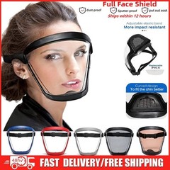 Full Face Super Protective Mask Anti-fog Shield Safety Transparent Head Cover