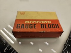 Mitutoyo Rectangular Steel Individual Gage Blocks, Qty 7