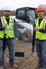 Door Glass Replacement for BOBCAT Skid Steer S450 S530 S595 S630 S770 7120401
