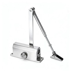 65-85 Kgs Size4 Commercial Door Closer Silver Aluminium Alloy Heavy Duty