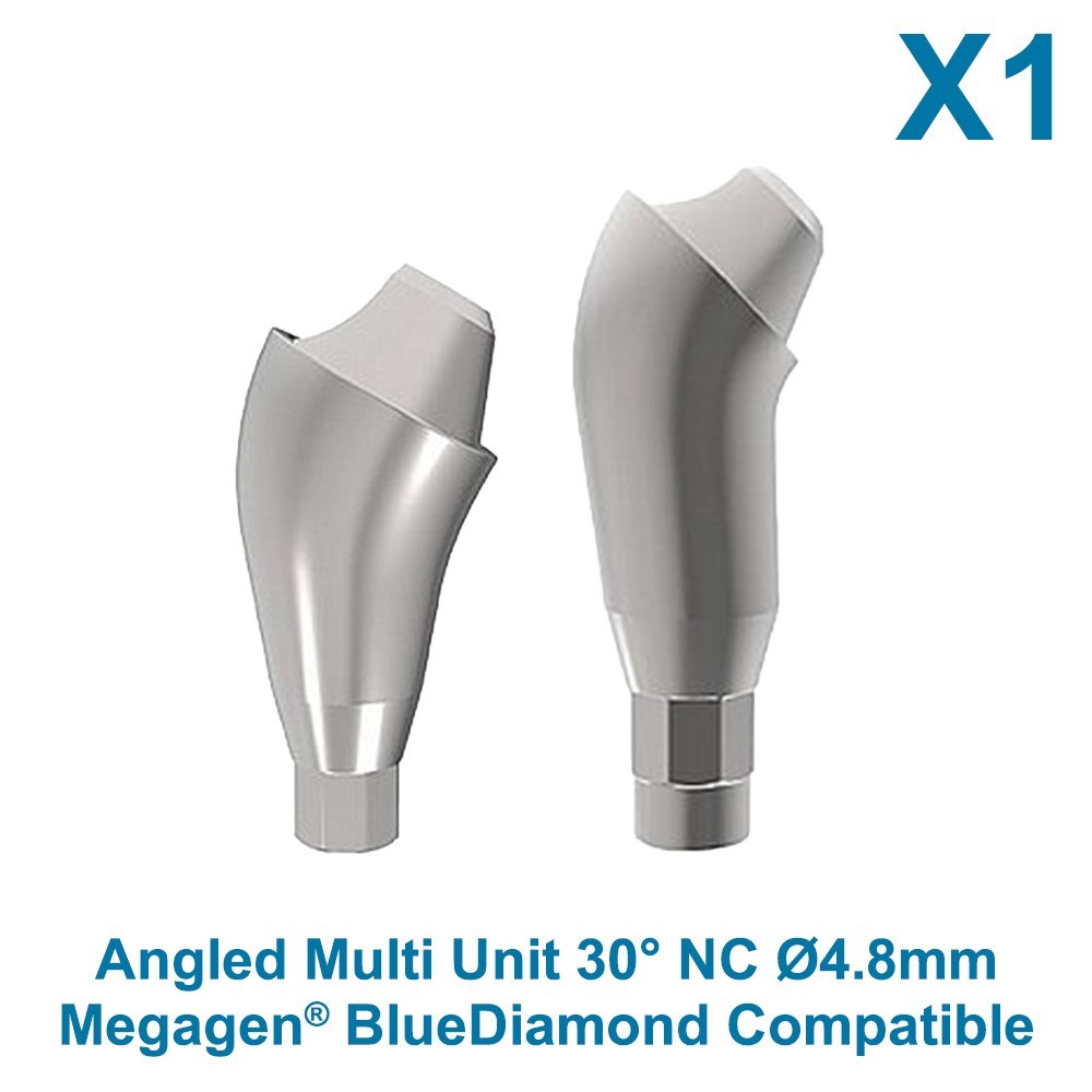 Compatible Megagen BlueDiamond Angulated Prosthetic 30° Multi Unit NC Platform