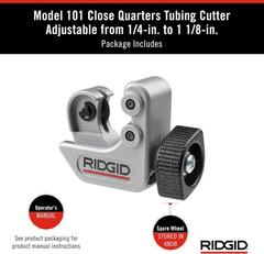 – CC247 40617 Model 101 Close Quarters Tubing Cutter, 1/4-Inch to 1-1/8-Inch Tu