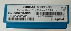 Agilent 863750-906 ZORBAX 30Narrow-Bore 300-C8, 2.1 x 150 mm, 3.5 µm