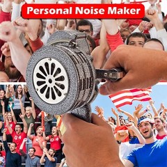 HANDHELD LOUD HAND CRANK MANUAL OPERATED AIR RAID ALARM METAL PORTABLE SIREN