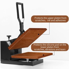 Zhengmy 2 Pcs 16 x 20 Inch Heat Press Platen Wrap Cover Non as picture shown