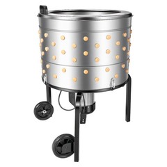 Uimoso 25.6″ Electric Poultry Plucker Machine 1200W, 275RPM, 158 Fingers, Wheels