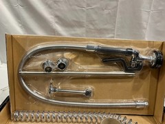 Regency 1.15 GPM Wall-Mounted Pre-Rinse Faucet with 8″ Centers and 44″ Hose