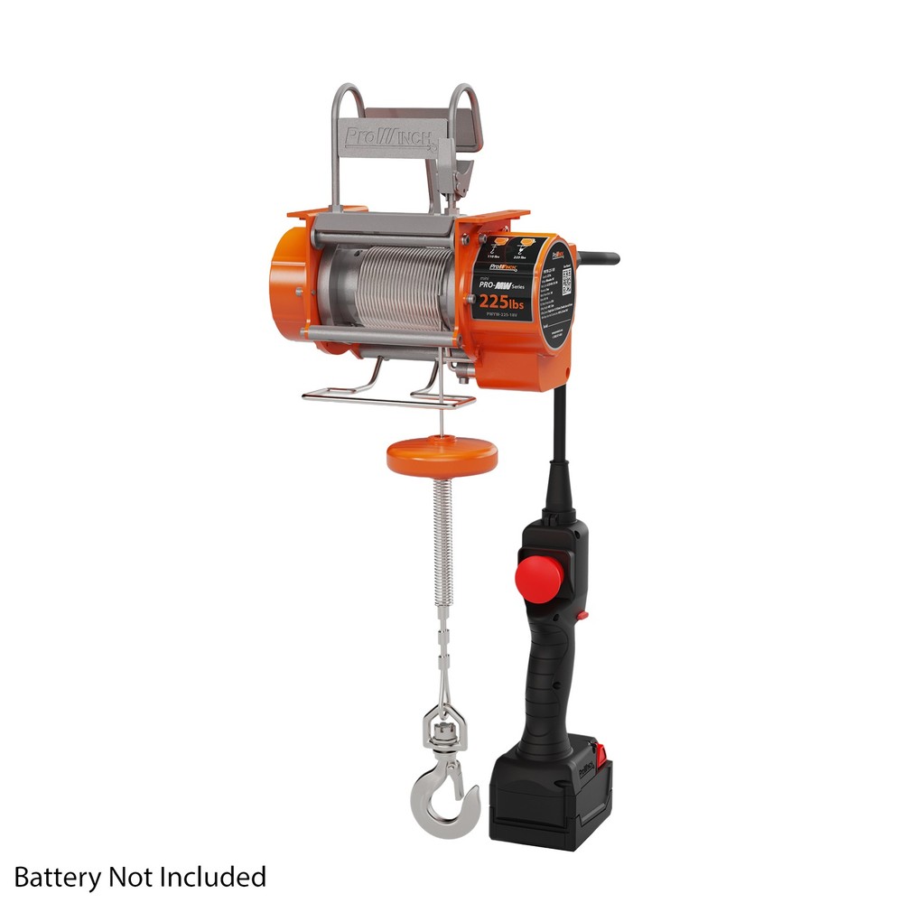Prowinch 225 lb Mini Pro Electric Winch 40 ft Milwaukee® M18 Battery Powered Dou