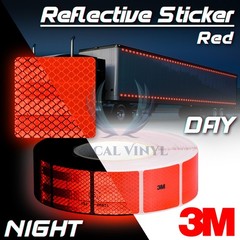 3M Diamond Grade Red Reflective Tape 2″x2″ Conspicuity Safety Mark CE Approved