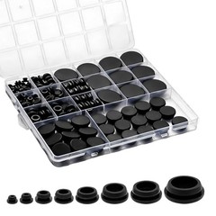 125Pcs Rubber Plugs for Round Holes, Durable and Long Service Life, 8 Sizes Hole