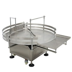 Bottles Accumulation Table39.3″ Dia. Bottle Turn Rotary Sorter w/Wheel 30.7″ H