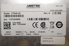 Sorensen Ametek XTR 40-42 DC Power Supply, 40 V, 42 A, 1700 W, Programmable
