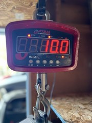 OPTIMA LP7910 CRANE SCALE 500lb Digital Hanging Scale Industrial Hook Scale USED