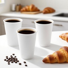 Coffee Cups, 100 Count 12 Oz Paper Cups, Disposable Cups for Hot and Cold,