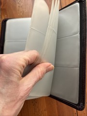 Black Leatherette Business Card Wallet / Organizer