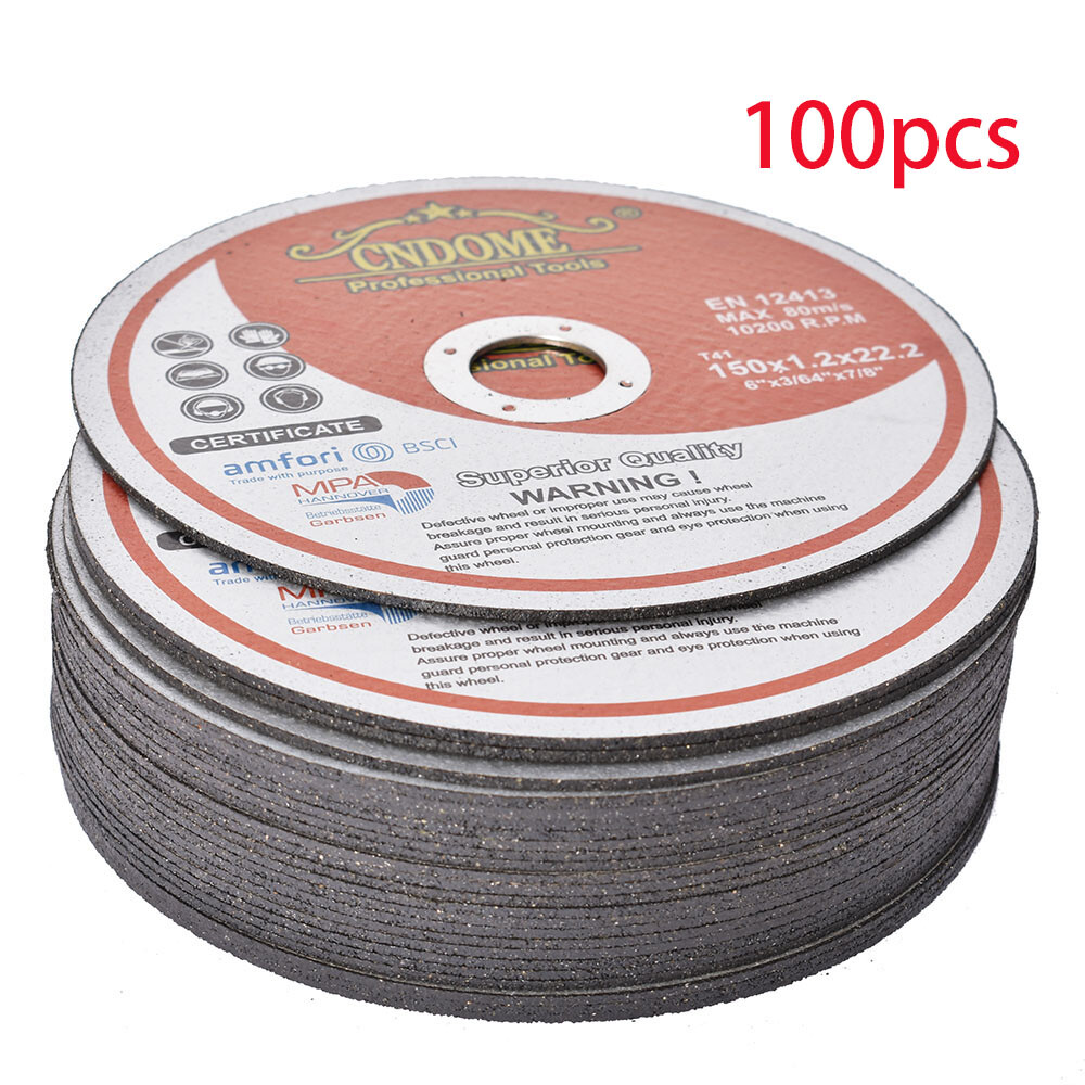 6″x.045″x7/8″ Cut-off Wheel – Metal & Stainless Steel Cutting Discs 100 Pack