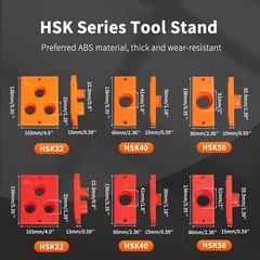 10 items Tool Rack Storage Rack HSK63/100 CAT50 CAT40 BT50 BT40/C3/C6