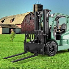 46″ Heavy-Duty Tractor Pallet Forks, 3200lbs Quick-Attach Skid Steer Loader Fork