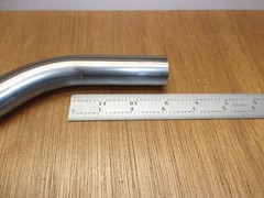 1″ OD X .76″ ID X .120″ Wall Low Carbon 1010 Steel Tubing 45 Degree Bend 3″ Leg
