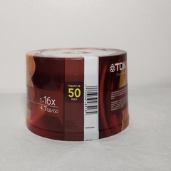 TDK DVD-R 1-16X Speed 4.7GB Recordable Disks 50 Pack Brand New