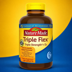 Nature Made Triple Flex Triple Strength + D3 – Joint & Muscle Support Caplets US