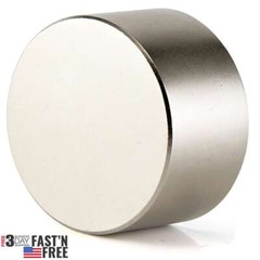 1.6inchx0.8inch Powerful Neodymium Rare Earth Large Cylinder Magnet N52 Round US