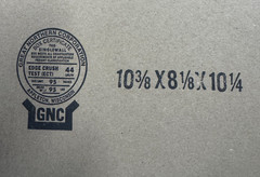 HEAVY DUTY GNC Corrugated Boxes 10-3/8″x 8-1/8″ x10-1/4″ ECT 44, 95lb Pack of 25
