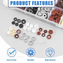 Plastic Fold Over Hinged Screw Cover Caps For Screws 11 Colour Packs 100 or 1000
