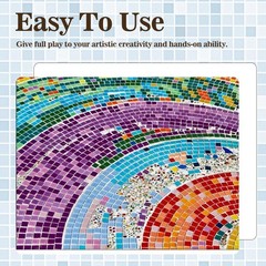 40″ x 80″ Mosaic Mesh for Back Mounted Tile with Gloves, Large, x