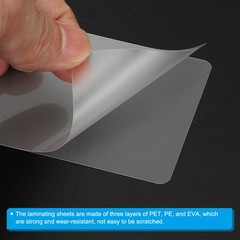 Thermal Laminating Pouches, 50 Pcs 5 Mil 2.4″x4.2″ for ID Card Sized