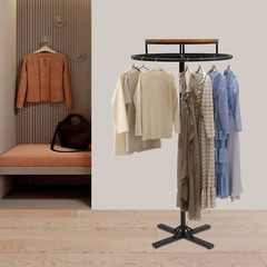 Round Clothing Rack Clothing Display Rack Floor-standing Garment Hanging Rack