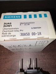 NOS SIEMENS 3UA50-00-1K OVERLOAD RELAY 8 – 12.5 AMP 3UA50 00-1K B327
