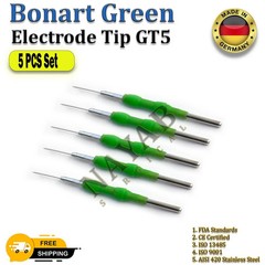 Bonart Green Electrode Tips GT5 ART-E1 Electrosurgery 5pcs Set GT5 Electrodes