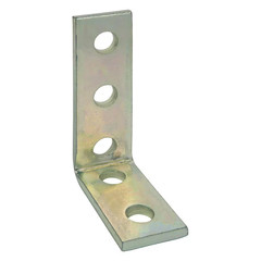 5-Hole 90° Angle Bracket Galv-Krom (Strut Fitting) (ZB917-10)