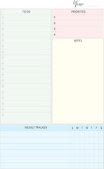 Weekly Planner Inserts – Undated Weekly Calendar Planner Refills for 7-Disc Mini